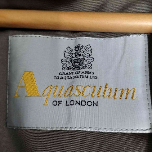 アクアスキュータム AQUASCUTUM ライナー付き 玉虫ステンカラーコート メンズ